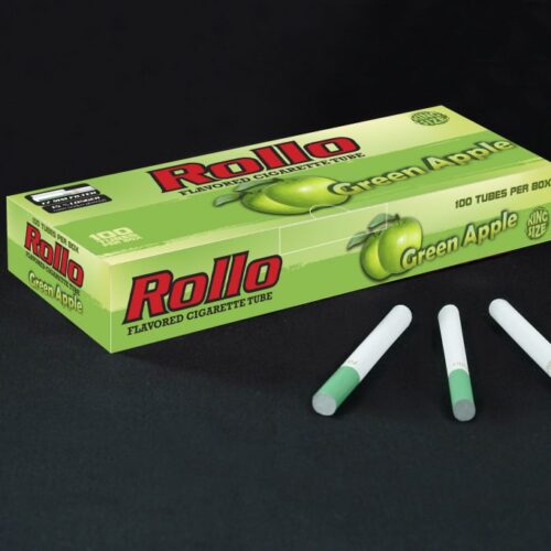 Rollo Green Apple Flavored Cigarette Tubes – 100ct Box
