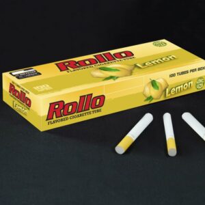 Rollo Lemon Flavored Cigarette Tubes – 100ct Box