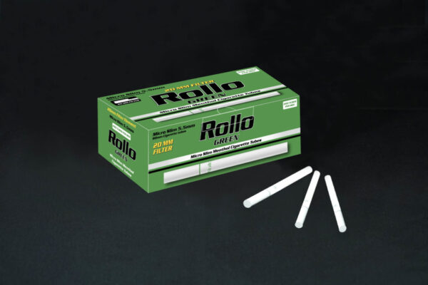 Rollo Green Micro Slim Cigarette Tubes – 200ct Box (5.5mm 80/20 Series)
