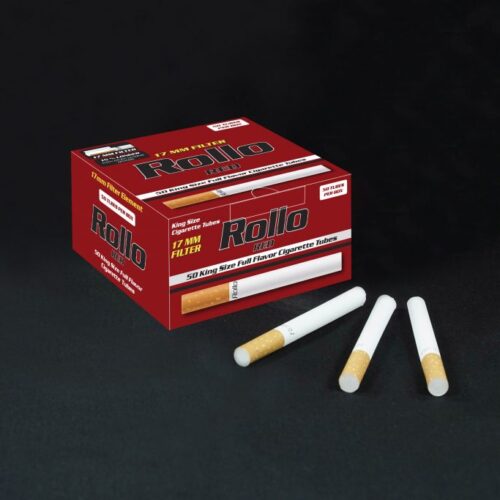 Rollo Red Cigarette Tubes – 50ct Pocket Pack (Classic Series)