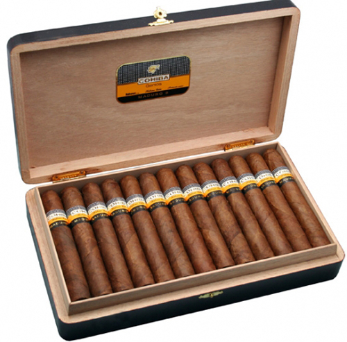 Cohiba Maduro 5 Genios – Black Lacquered Boîte Nature Box of 25
