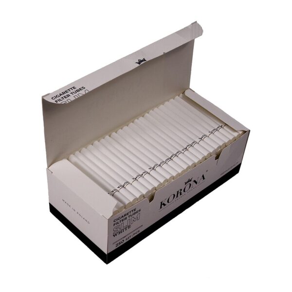 Korona Slim White Filter Tubes