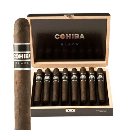 Cohiba Black Robusto Crystal – Box of 8 (Tubos)