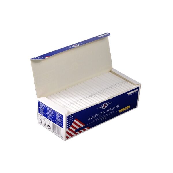 American Aviator XL White King Size Filter Tubes