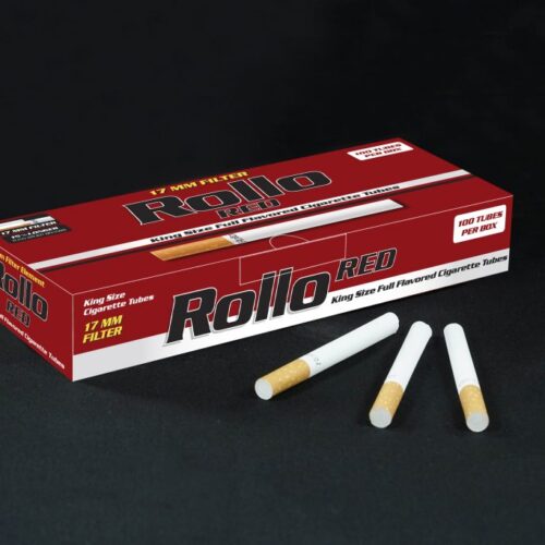 Rollo Red Cigarette Tubes – 100ct Box (Classic Series)