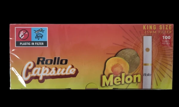 Rollo Melon Capsule King Size Cigarette Tubes – 100ct Box