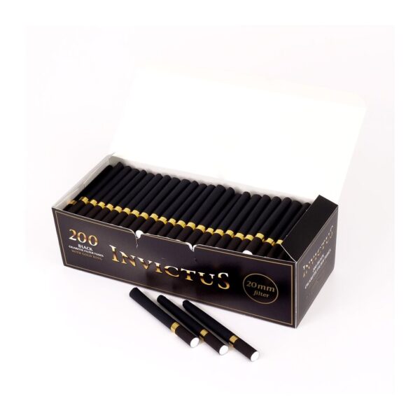 Invictus Black & Gold Filter Tubes – (20mm Long Filter)