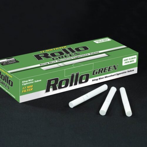 Rollo Green Cigarette Tubes – 100ct Box (Refreshing Series)