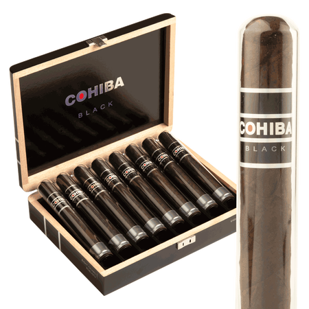 Cohiba Black Robusto Crystal – Box of 8 (Tubos)