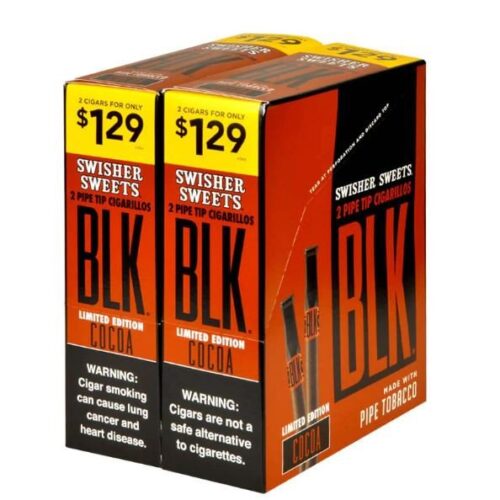 Swisher Sweets BLK Cocoa Tip Cigarillos