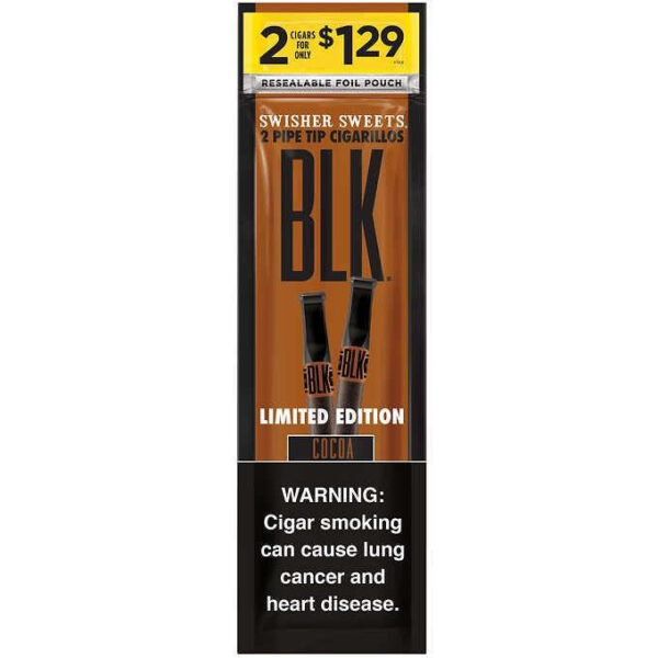 Swisher Sweets BLK Cocoa Tip Cigarillos