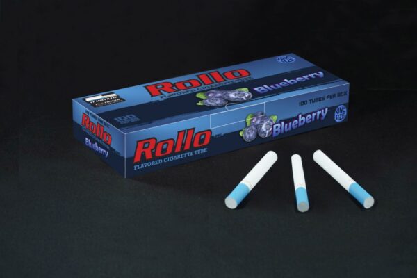 Rollo Blueberry Flavored Cigarette Tubes – 100ct Box