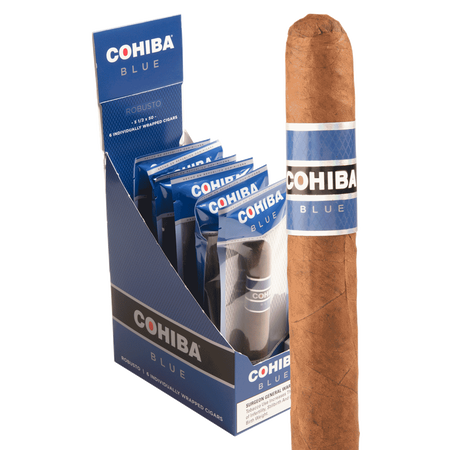 Cohiba Blue Robusto Fresh Packs – 6 Individual Pouch Display