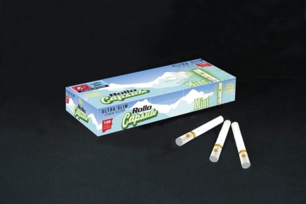 Rollo Mint Capsule Ultra Slim Cigarette Tubes – 100ct Box (6.5mm)