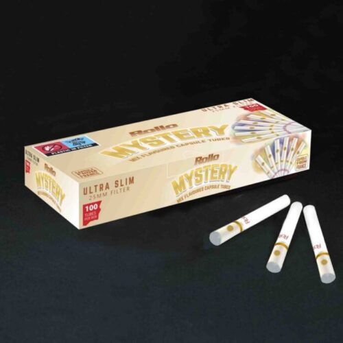 Rollo Mystery Ultra Slim Capsule Cigarette Tubes – 100ct Box (6.5mm)