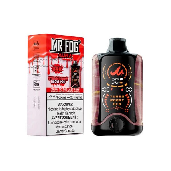 Mr Fog Aura 60k Puffs Strawberry Blow Pop