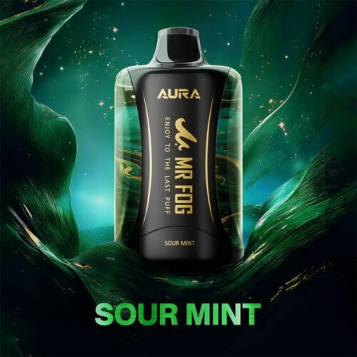 blacklabel-australia (114) Mr Fog Aura 60k Puffs Sour Mint | High-Capacity Disposable Vape
