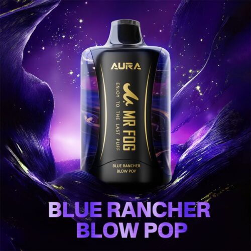 Mr Fog Aura 60k Puffs Blue Rancher Blow Pop | Candy Series | Black Label Australia
