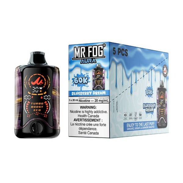 Mr Fog Aura 60k Puffs Blueberry Dream