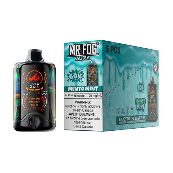 Mr Fog Aura 60k Puffs Mento Mint