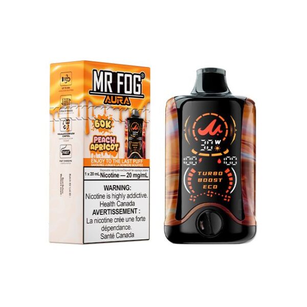 Mr Fog Aura 60k Puffs Peach Apricot