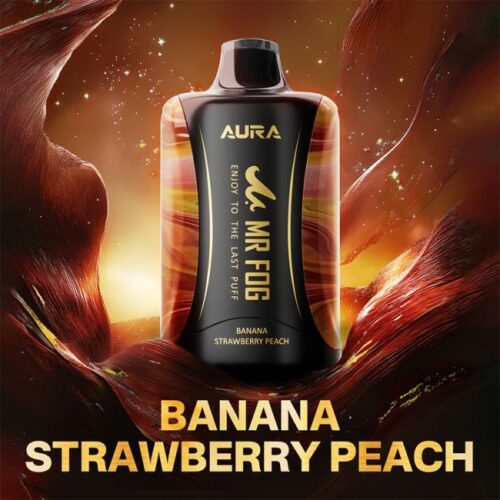Mr Fog Aura 60k Puffs Banana Strawberry Peach