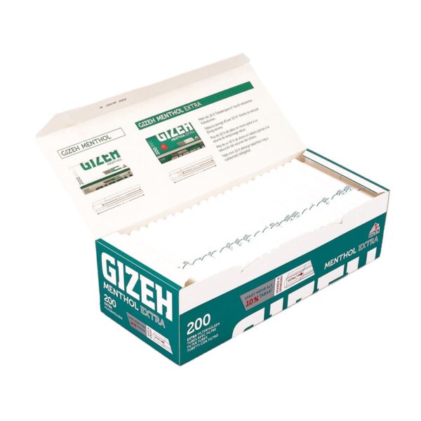 GIZEH Menthol Extra XL Filter Tubes – 25mm Filter