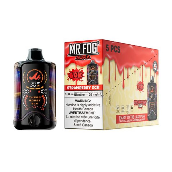 Mr Fog Aura 60k Puffs Strawberry SCK