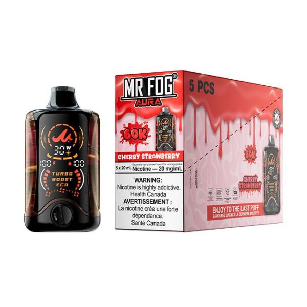 Mr Fog Aura 60k Puffs Cherry Strawberry