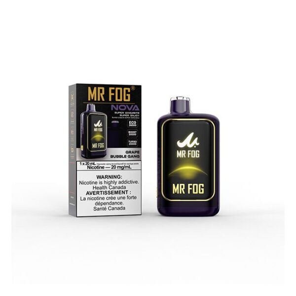 Mr Fog Nova 36k Puffs Grape Bubble Gang