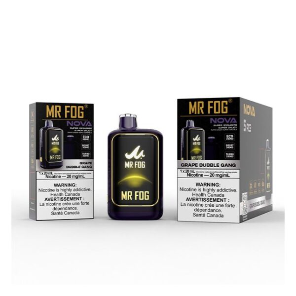 Mr Fog Nova 36k Puffs Grape Bubble Gang