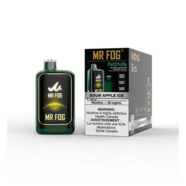 Mr Fog Nova 36k Puffs Sour Apple Ice