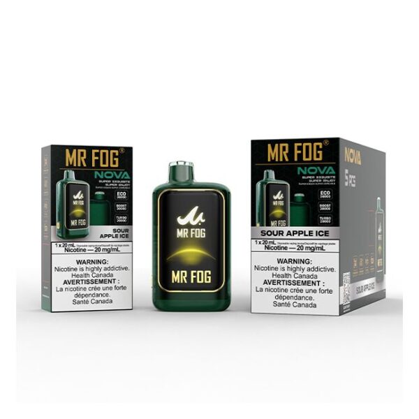 Mr Fog Nova 36k Puffs Sour Apple Ice