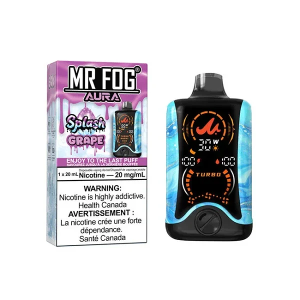 Mr Fog Aura 60k Puffs Grape | Splash Edition | Black Label Australia
