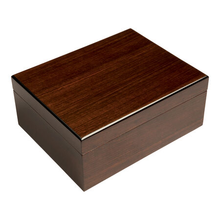 Medium African Teak Cigar Humidor | 50-75 Count