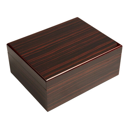 Macassar Ebony Medium Humidor - 50 Count