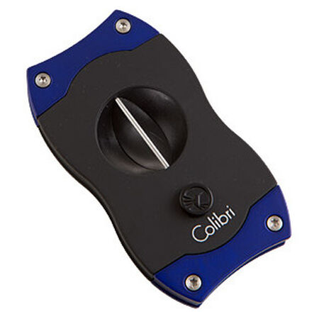 Colibri V-Cut Cigar Cutter - Blue & Black